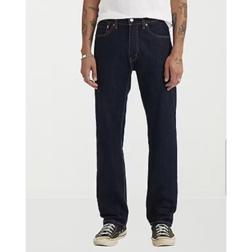 Levis Mens 505 30x30 Regular Fit Straight Jeans 100% Cotton Classic Denim Jean